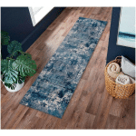 FLAIR RUGS - TAPIS DESIGN RAYÉ POUR SALON WONDERLUST BLEU 80X300 - BLEU