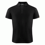 JAMES HARVEST BROOKINGS POLO PIQUE MODERN FIT HOMMES NOIR - TAILLE S