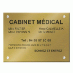 PLAQUE SIGNALÉTIQUE PERSONNALISABLE PLEXI COLOR - 50 X 40 CM JUSQU'À 7 LIGNES