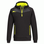 PORTWEST DX467 DX4 - SWEAT À CAPUCHE AVEC FERMETURE ÉCLAIR NOIR - TAILLE M