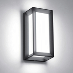 WAY - APPLIQUE MURALE D'EXTÉRIEUR 18 W EN ALUMINIUM POUR PORCHE D'EXTÉRIEUR IP65 ÉTANCHE À MONTAGE MURAL 6000 K BLANC FROID LED POUR PORCHE, COULOIR,