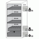 ARMOIRE SÉCURITÉ S-PEGASUS-90 S90.129.060.WDAC GRIS CLAIR - ASECOS