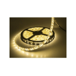 TRADE SHOP TRAESIO - BANDE LED FLEXIBLE 5050 5MT ADHÉSIF INTÉRIEUR EXTÉRIEUR IP65 -BLANC CHAUD- - BLANC CHAUD