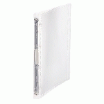 LOT DE 2 - CLASSEUR 4 ANNEAUX PLASTIFIÉ VIQUEL PROPYSOFT PERSONNALISABLE A4 - DOS 2,5 CM TRANSPARENT