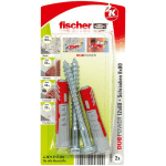 FISCHER - DUOPOWER 12X60 S K 2 537624 - HELLGRAU/ROT - 2 STÜCK (537624)