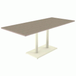TABLE MENORCA 180X80 T6 ÉP 24MM STR ALAIS CHÊNE B. CAPP/1013 - MOBIDECOR