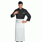 VESTE CHEF CUISINIER NOIR MICROFIBRES