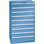 ARMOIRE BLEU CAP. 870X725X1450 AVEC 9 TIR. 200KG - LISTA