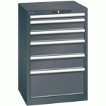 ARMOIRE NOIR 564X572X850 AVEC 6 TIR. 75KG _ 78.953.060 - LISTA