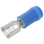 ADNAUTO - CONNECTEUR PLAT 4.8MM 0.8MM FEMELLE 1-2.5MM2 SERRAGE SUR FIL BLEU X10 - BLEU