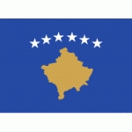 DRAPEAU KOSOVO : DIMENSIONS - 50 X 75 CM