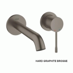 MITIGEUR MURAL LAVABO ESSENCE TAILLE M HARD GRAPHITE BROSSÉ - HARD GRAPHITE BROSSE - ARDOISE BROSSÉ - GROHE