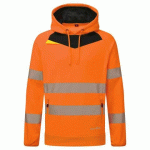 PORTWEST DX483 SWEAT À CAPUCHE DX4 HI-VIS ORANGE/NOIR - TAILLE L
