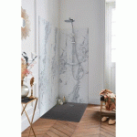 RECEVEUR DE DOUCHE EXTRA-PLAT 120X80CM - TEXTURÉ PIERRE GRIS ANTHRACITE - IPSO JACOB DELAFON