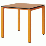 TABLE MALIBU 80X80 T6 SOUDÉ ST ORAN U340/NOIR ORAN 1028