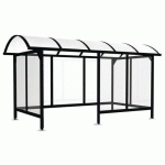 ABRI FUMEURS STANDARD 45 X 25 NOIR PROFOND - ABRI PLUS