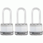 CADENAS HAUTE SÉCURITÉ À CLÉ EN ACIER LAMINÉ - ANSE 51MM - MASTER LOCK