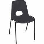 CHAISES FLORIDE M2 PIÈT. NOIR COQUE 2422 ANTHRACITE - GMCE