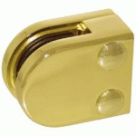 PINCE À VERRE 8 MM POUR GARDE CORPS – SUPPORT PLAT - ZAMAK LAITON DESIGN PRODUCTION