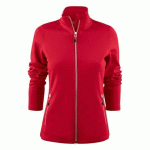 PRINTER RED POWERSLIDE SWEATSHIRT FULLZIP FEMMES ROUGE - TAILLE L