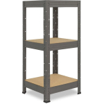 SHELFPLAZA - PRO 90X40X40 CM ÉTAGÈRE CHARGE LOURDE GRIS / ETAGERE METAL 3 PLATEAUX / CAPACITÉ D' ÉTAGERE MÉTALLIQUE 200KG / MEUBLE ETAGERE RANGEMENT