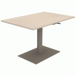 TABLE MANO RÉGLABLE 120X80 STRAT ABS ÉRABLE GOTLAND/NOISETTE - MOBIDECOR