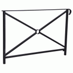 BARRIÈRE HÉRITAGE SIMPLE CROIX 1.50M SIMPLE CROSSE NOIR 9005 - PROCITY