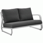 CANAPÉ ANTONINO ACCOUDOIR GAUCHE - BLANC COUSSIN GRIS - PROLOISIRS