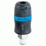 RACCORD RAPIDE DE SÉCURITÉ FILETAGE MÂLE 1/4 - MANUTAN EXPERT