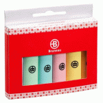 SURLIGNEUR BRUNEAU COULEURS ASSORTIES PASTEL - POCHETTE DE 6