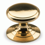 BOUTON DE MEUBLE ROND SALA - HAUTEUR 20 MM - D 25 MM - PAR 4 - DORÉ HETTICH