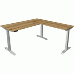 BUREAU ASSIS/DEBOUT MOVE4 L180XP80XH64-129 AJOUT 100X60CMCHÊNE - KERKMANN