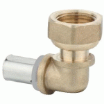 COUDE PER À SERTIR DIAMÈTRE 25 MM AVEC ÉCROU LIBRE À VISSER F20X27 BRICOZOR