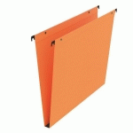 LOT DE 25 - DOSSIER SUSPENDU POUR TIROIRS KRAFT STANDARD BRUNEAU FOND 15 MM ORANGE