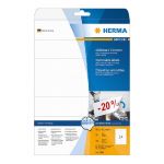 HERMA ETIQUETTES ENLEVABLES BLANCHES HERMA - 105 X 42,3 MM - BOITE DE 350