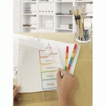 INTERCALAIRES READYINDEX, PP, 6 TOUCHES, A4 - LOT DE 3