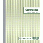 MANIFOLD COMMANDES 21X18 CM 50 FEUILLETS DUPLI AUTOCOPIANTS - EXACOMPTA