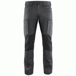 PANTALON DE TRAVAIL SERVICES STRETCH GRIS FONCÉ/NOIR TAILLE 50C - BLAKLADER