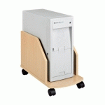 SUPPORT UNITÉ CENTRALE MOBILE ALTYS HÊTRE H 35 X L 28 P 40 CM