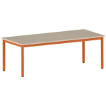 TABLE CARÉLIE 180 X 80 CM FIXE T4 STRAT ÉRABLE PAPAYE 2011 - MOBIDECOR