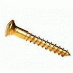 VIS À BOIS TÊTE FRAISÉE BOMBÉE FENDUE LAITON DIN 95 5X40 BOÎTE DE 100 - ACTON - 103074