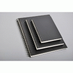 ALBUM ESQUISSE CARNET SPIRALÉ 100F 12X18CM 90G - NOIR - LOT DE 5