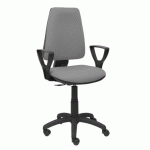 CHAISE DE BUREAU ELCHE - ACCOUDOIRS FIXES - GRIS FONCÉ