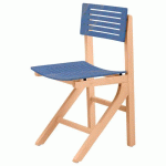 CHAISE EOLE AST - HÊTRE GRAND BLEU - STRUCTURE HÊTRE NATUREL - SUNSET CREATION