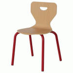 CHAISE MALIBU 4P - T4 - COQUE HÊTRE / ALU ROUGE 3020 - MANUTAN EXPERT