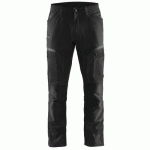 PANTALON DE TRAVAIL SERVICES STRETCH NOIR/GRIS FONCÉ TAILLE 54C - BLAKLADER