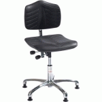 SIÈGE D'ATELIER PREMIUM - MEDIUM - PATIN - NOIR - GLOBAL PROFESSIONAL SEATING