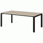 TABLE MALIBU 160X80 T3 SOUDÉ ST ISOS BEIG 1460/BEI NOIR 9005