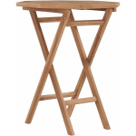 VIDAXL - TABLE PLIABLE DE JARDIN 60X60X75 CM BOIS DE TECK SOLIDE