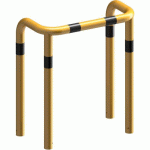 ARCEAU DOUBLE ARCEAU À BÉTONNER-JAUNE/NOIR-1000X650MM - SCHAKE